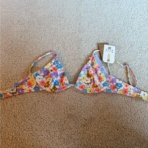 Billabong Multicolor Floral Bikini Top